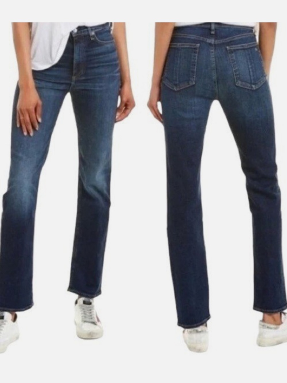 Rag & Bone Nina High-Rise Cigarettes Women's Straight-Leg Jeans ,Carla Size  27